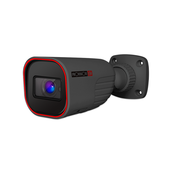 Camera- H.265 Eye-Sight Serija, Bullet, IR 40M (2 LED Array), 3.6mm sociva, 4M sa PoE, siva